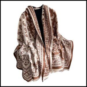 Soft Cashmere Pashmina Shawl Wrap Elegant Winter Warm Scarf Oversized